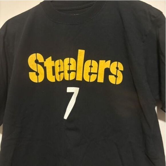 Pittsburgh Steelers Ben Roethlisberger Size Medium Reebok T-Shirt - Picture 2 of 5